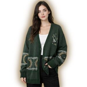 Rare! The Lord Of The Rings Lórien leaf and the One Ring Cardigan (Unisex)